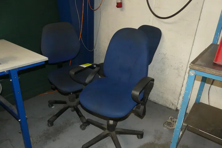 3x Werkstatt-Bürostuhl